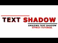 CSS Text Shadow Effect Tutorial For Begineers
