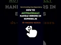 Automatically Handle Errors in Express js ds-express-errors