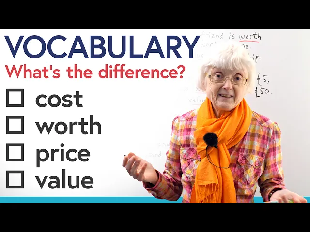 Video: Confusing English Words: COST, PRICE, WORTH, VALUE 🤔
