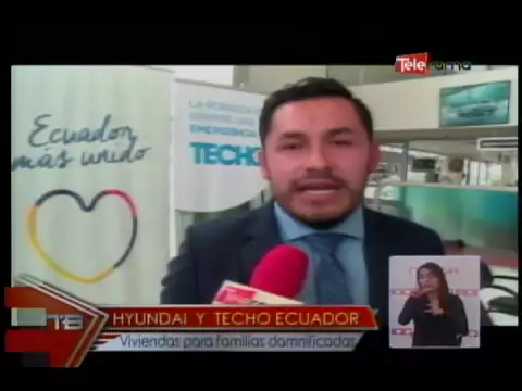 Hyundai y Techo Ecuador viviendas para familias damnificadas