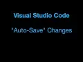 How to autosave changes in visual studio code