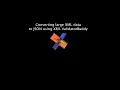 Convert large XML data to JSON