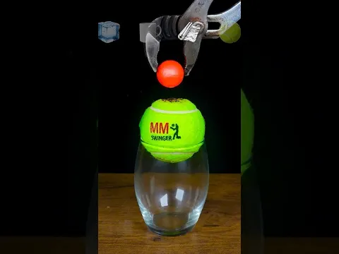 1000°C Red Hot Metal Ball vs Tennis Ball! 🎾🔥