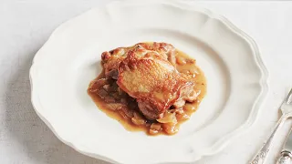 鶏もも肉の軽い煮込み｜家フレンチレシピ