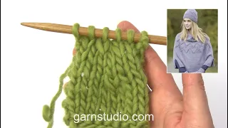 How to decrease 2 stitches in DROPS Extra 0-1145