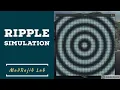 Simple Ripple simulation using Processing