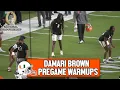 Damari Brown in Early Pregame Warmups Before National Championship Game
