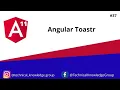 Angular 11 - Implementing the Toastr in Angular 11 37