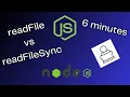 readFile vs readFileSync What s the difference Node JS 6 minutes