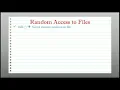 Random Access to Files