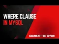 SQL WHERE Clause Explained with Assignment How to Filter Data Like a Pro