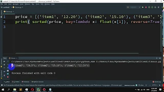 How to sort a tuple by its float element in Python