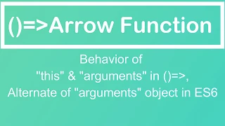 JavaScript Tutorial Arrow Function