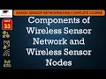 L33 Components of Wireless Sensor Network and Wireless Sensor Nodes Adhoc Network Lectures