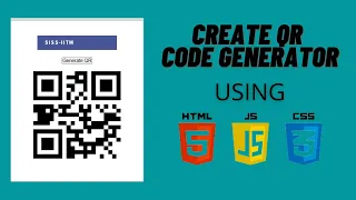 QR Code Generator Scanner or Reader with HTML CSS JavaScript