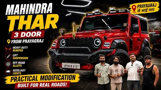 mahindra thar 3 door complete stealth modification thar modification modified thar bharat car