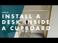 How To Build A Desk In A Closet - Bunnings Warehouse