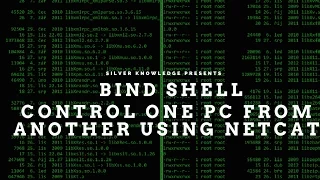using netcat control one pc from another bind shell