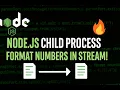 130 Node js Child Process Tutorial - Format Save Data Using Spawn and Streams
