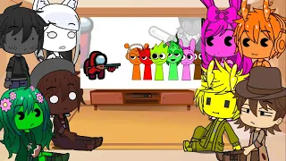 incredibox sprunki react to mini crewmate kills sprunki characters all parts