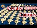 Create Numerous Duplicate Copies Array Modifier with Proportional Editing Blender 2 9x