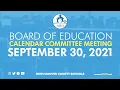 NHCS 2022-2023 Calendar Committee Meeting September 30 2021