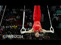 China s Liu Yang shows NEXT-LEVEL strength to defend men s rings title Paris Olympics NBC Sports
