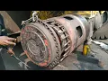 Hyster Reachstacker hub main seal changing