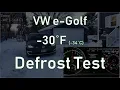 Volkswagen eGolf Super Cold Test - Windshield Defrost