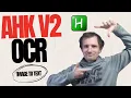 AutoHotkey V2 - OCR Optical character recognition Image to Text