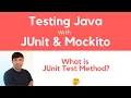 What is JUnit Test method in Java