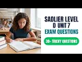 Sadlier Vocabulary Workshop Level D Unit 7 Exam Answers and Study Guide 2026