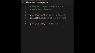create a tuple with a single element you may use this trick to force the compiler to create a tuple
