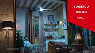 Unboxing مروحة سقف تورنيدو 56 بوصة ليد TCF56L العربى جروب 