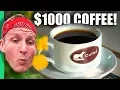$1 Coffee VS $1000 Weasel Poop Coffee - Da Lat, Vietnam