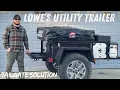 Budget Overland Trailer Build 2 0 Pt 8 DIY Drop Down Tailgate Solution On Lowe s Utility Trailer