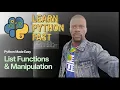 Python for Beginners 6 4 Manipulating List Data like a PRO