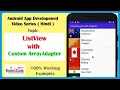 Step By Step Create ListView with Custom ArrayAdapter in Swift 5 XCode Hindi Android with Java