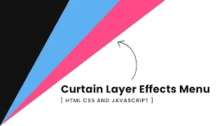 How To Create Curtain Layer Responsive Menu Html CSS Javascript