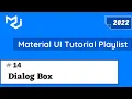 Material UI Dialog Component Material UI 5 Tutorial Material UI Dialog React Dialog Box