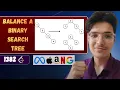 Balance a Binary Search Tree LeetCode 1382 Recursive Reconstruction