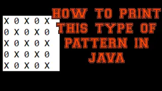 How To Print Square Of Combination 0 X Pattern in java Part 3
