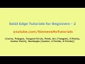 Solid Edge Tutorials for Beginners - 2 Solid Edge 2D Drawing Tutorial