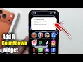 How To Add A Countdown Widget On iPhone 17 Pro Pro Max