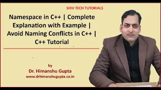 Namespace in C Complete Explanation with Example Avoid Naming Conflicts in C C Tutorial