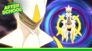 arceus enters the battle pok mon the arceus chronicles netflix family