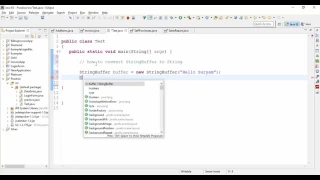 String - Convert StringBuffer to String in Java