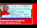 percentage change in y if x increases IGCSE further pure math 2025