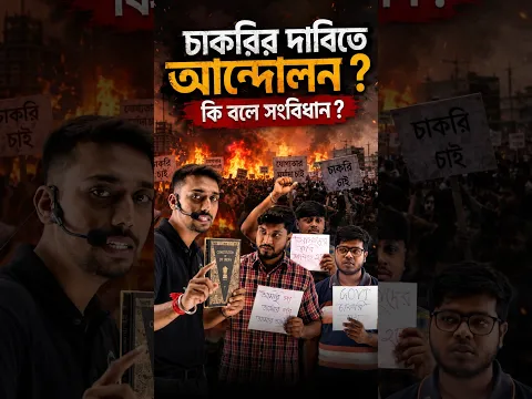 😱সরকারি চাকরির জন্য রাস্তায় আন্দোলন? | কিন্তু সংবিধানে কী বলা আছে? | Article 19 Short Trick |#shorts