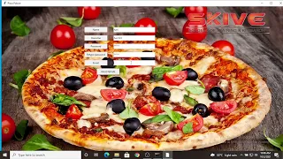 Pizza Ordering System Using Tkinter GUI PYTHON Data Analysis
